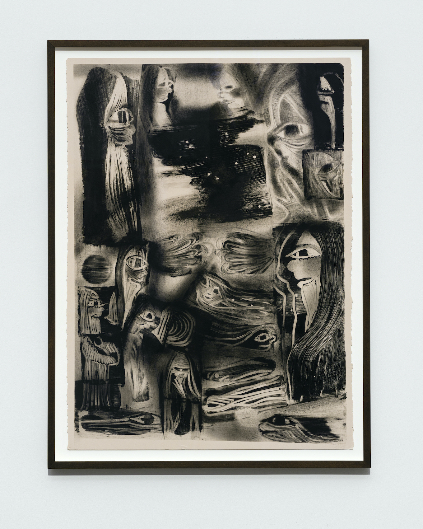 Bea Parsons, Jam Space, 2022, Monotype on Stonehenge paper, 30 x 22 inches, edition 1/1