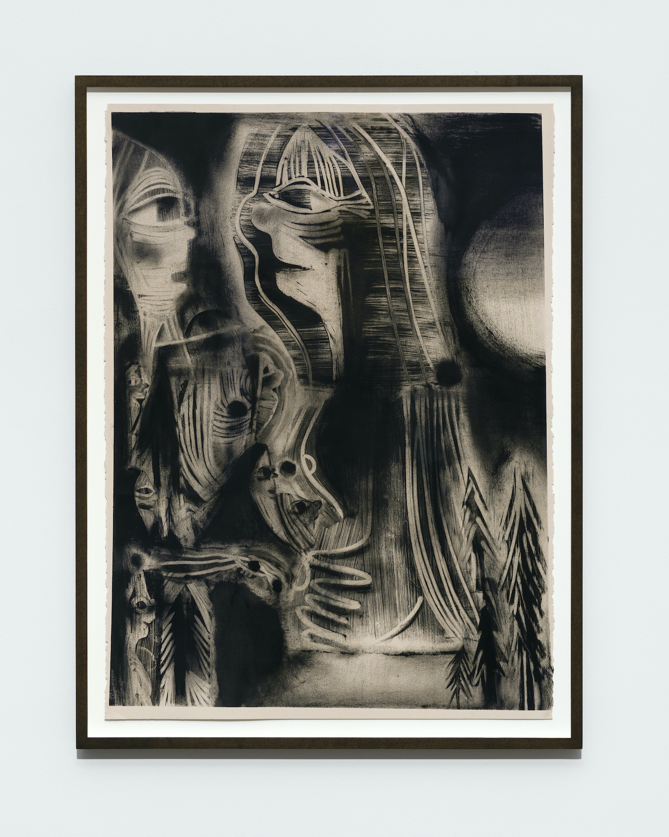 Bea Parsons, Second Nature, 2022, Monotype on Stonehenge paper, 30 x 22 inches, edition 1/1