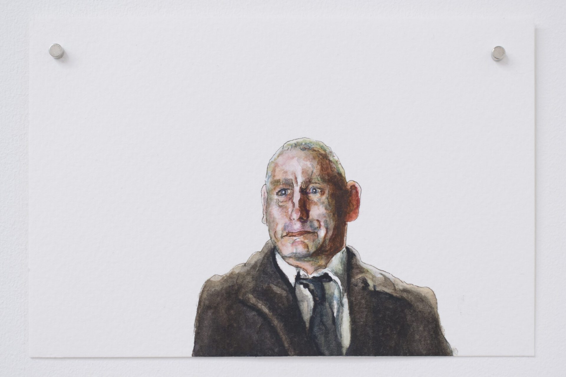 Rosie McGinn, Cosmic Dancer (Dad), 2022, watercolour on paper, 10 x 15cm