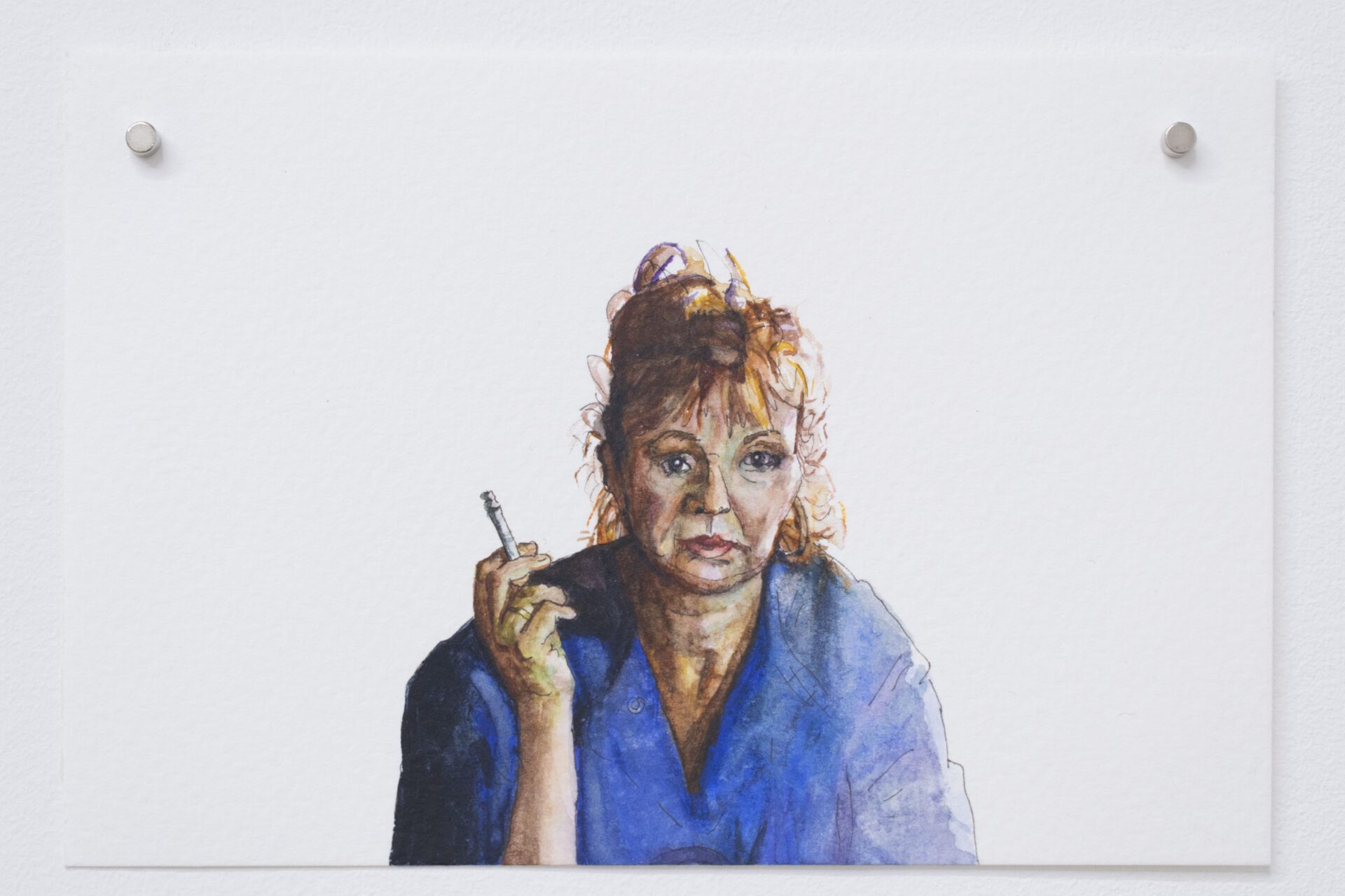 Rosie McGinn, Cosmic Dancer (Mrs Wilkinson), 2022, watercolour on paper, 10 x 15cm