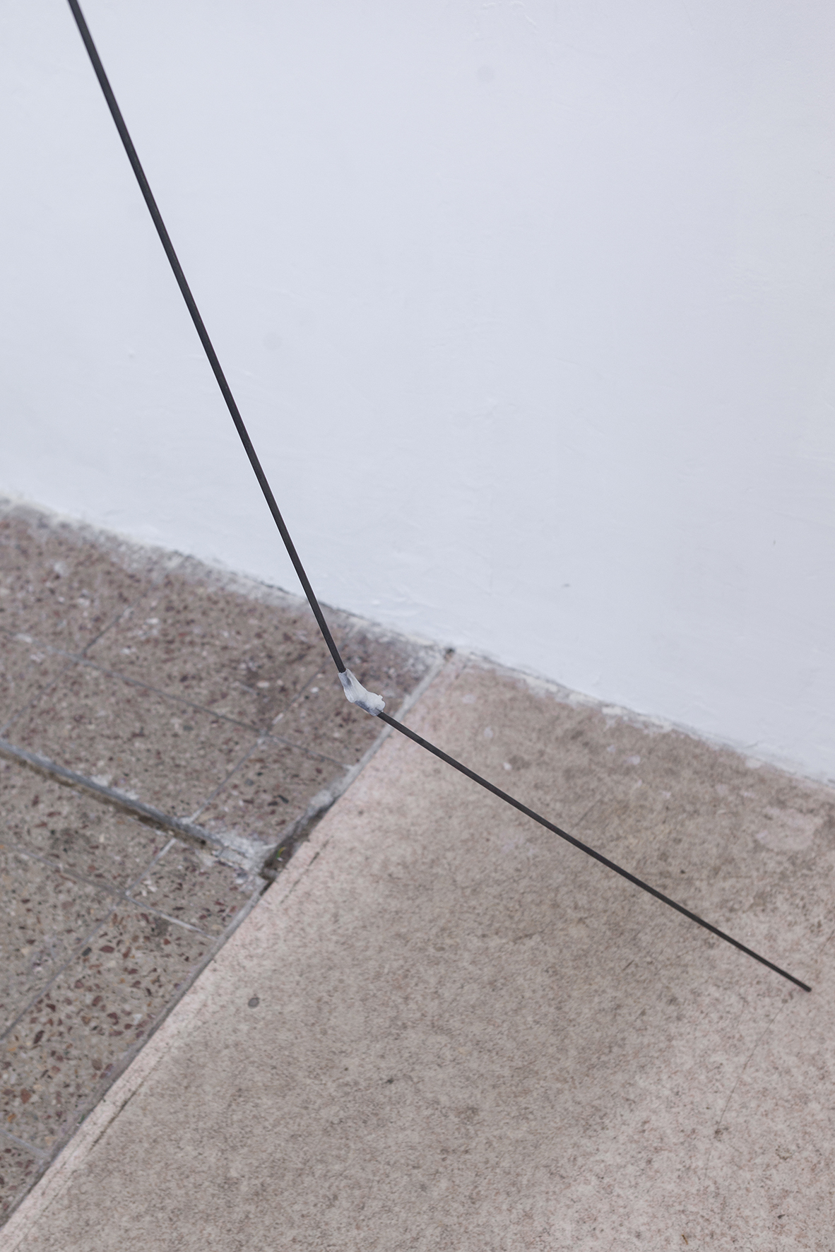 Luka Naujoks, Johannes Thiel, Marlon Nicolaisen, Point Growth (detail), 2022, Steel rods, PLA, 120x120x160cm