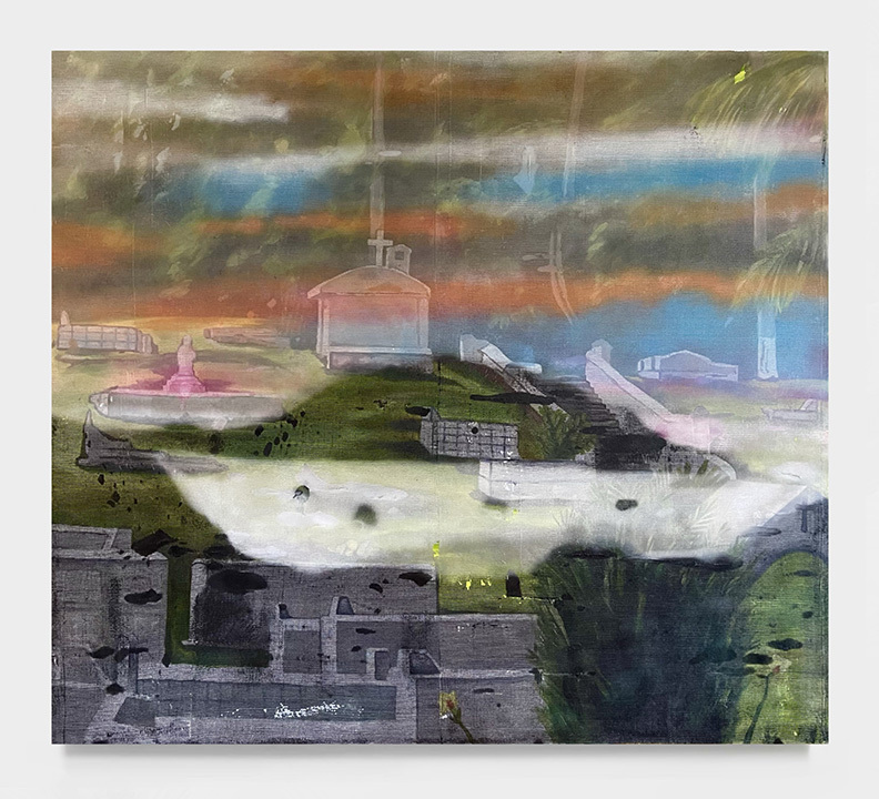 Robert Falco ”Pura Vida” Acrylic on canvas 62 x 74 inches 2022