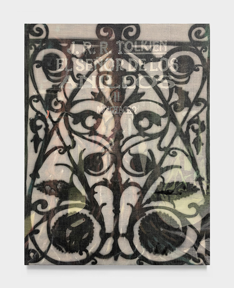 Robert Falco ”Trapped In My Own” Acrylic on canvas 48 x 36 inches 2022