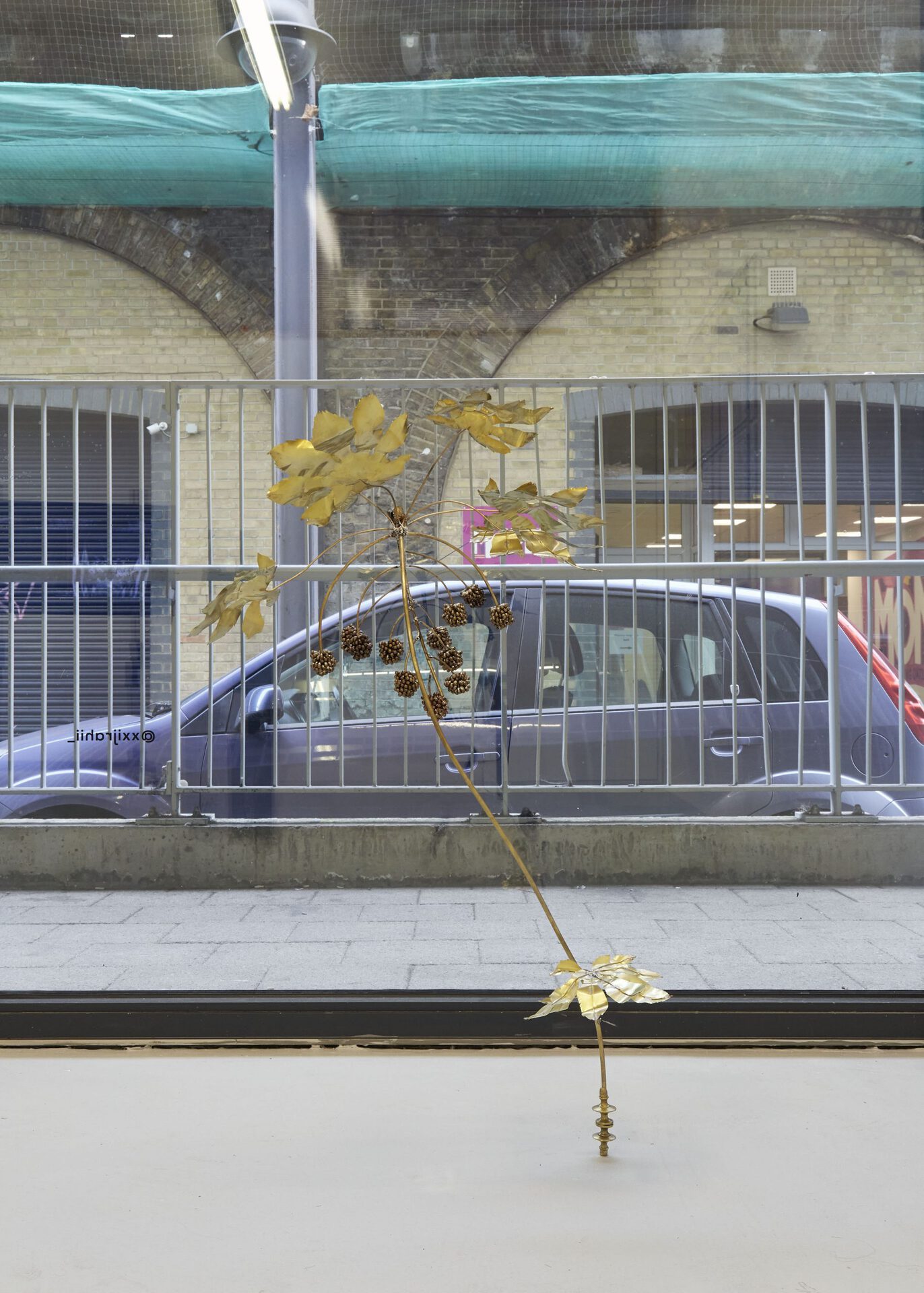 Robert Orr, If only Occasionally two, 2022, brass, tin, 95 x 80 x 50cm approx.