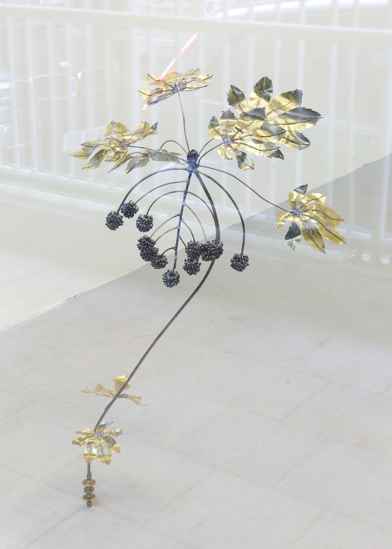 Robert Orr, If only Occasionally two, 2022, brass, tin, 95 x 80 x 50cm approx.