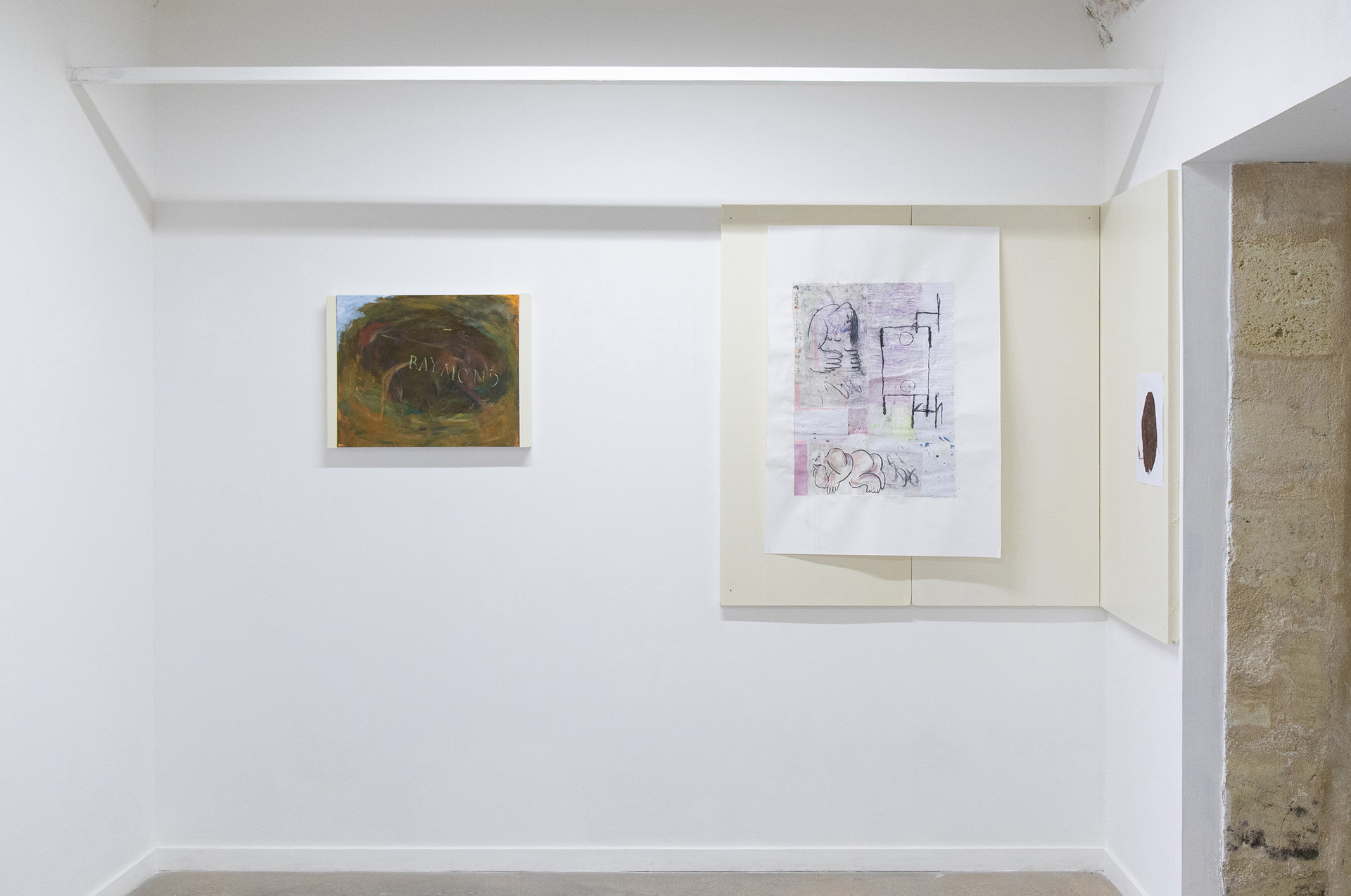 exhibition view: houga houga, Gregory Cuquel &amp; Simon Rayssac, 2022 © Pierre Poumet
