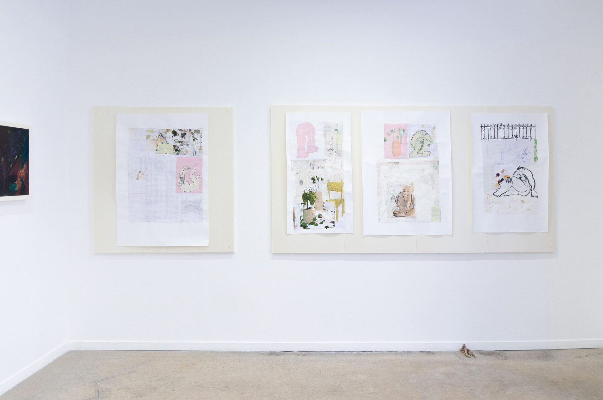 exhibition view: houga houga, Gregory Cuquel & Simon Rayssac, 2022 © Pierre Poumet