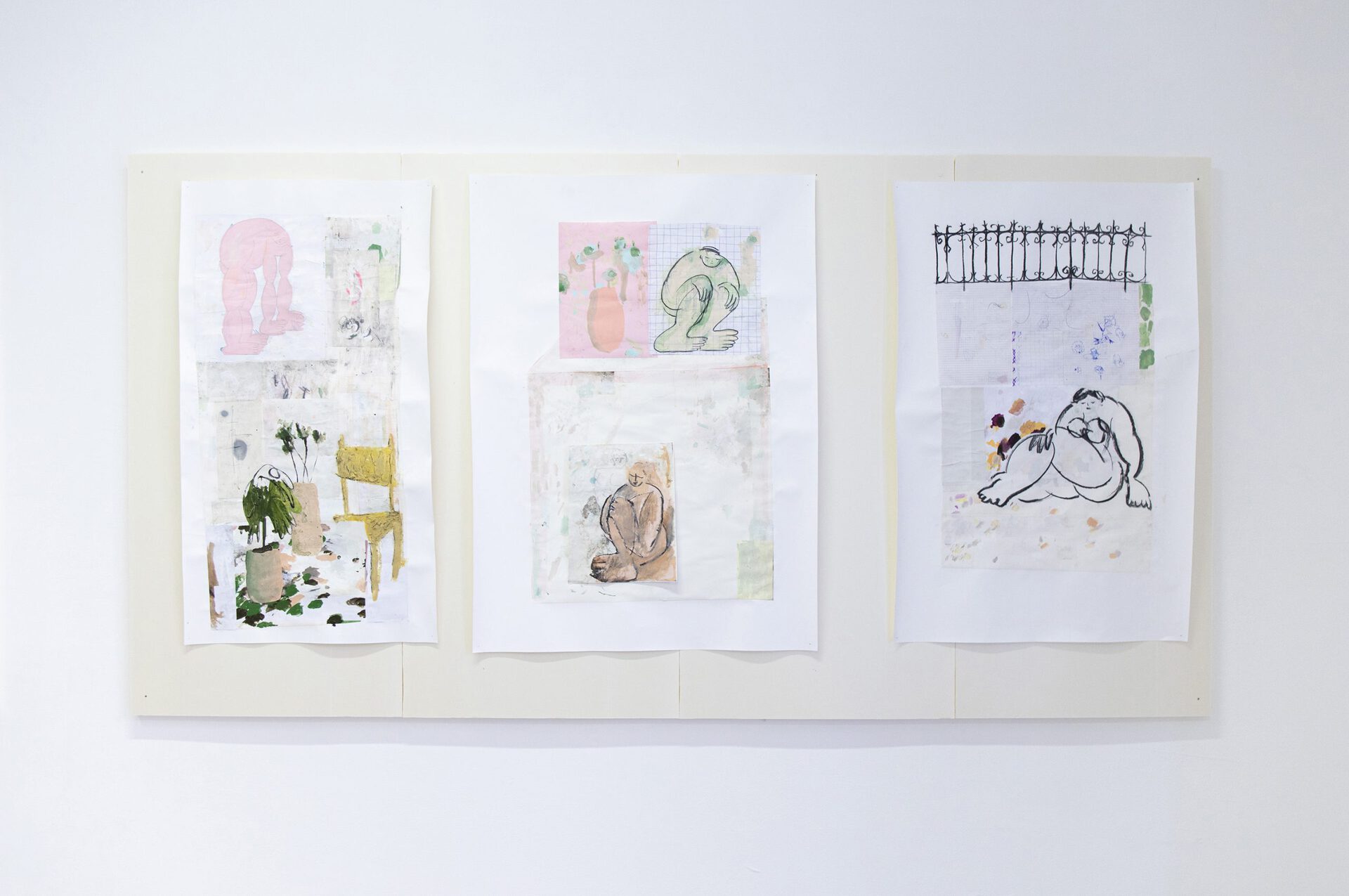 exhibition view: houga houga, Gregory Cuquel & Simon Rayssac, 2022 © Pierre Poumet