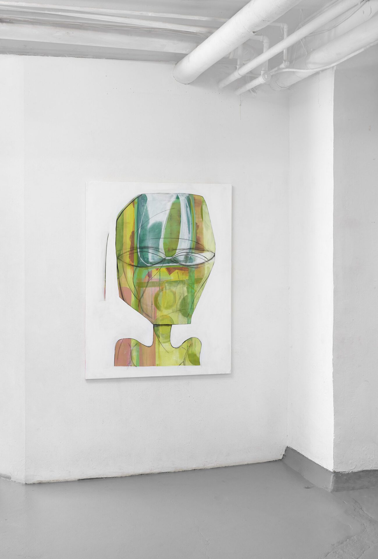 Tom Król, SV & Mo, 2020, acrylic, acrylic lacquer, oil, linen on canvas , 130x100 cm