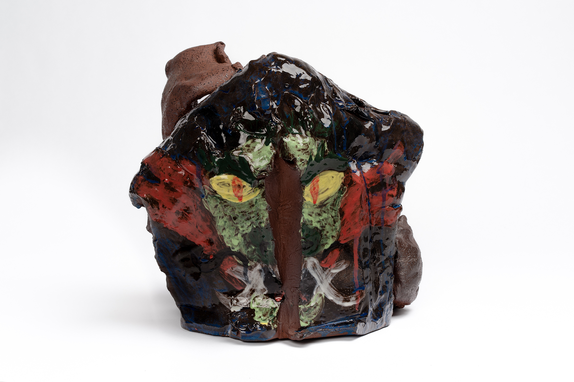 Daniel Oksenberg, The Boxer (back view), 2022, stoneware, 30x27x15 cm