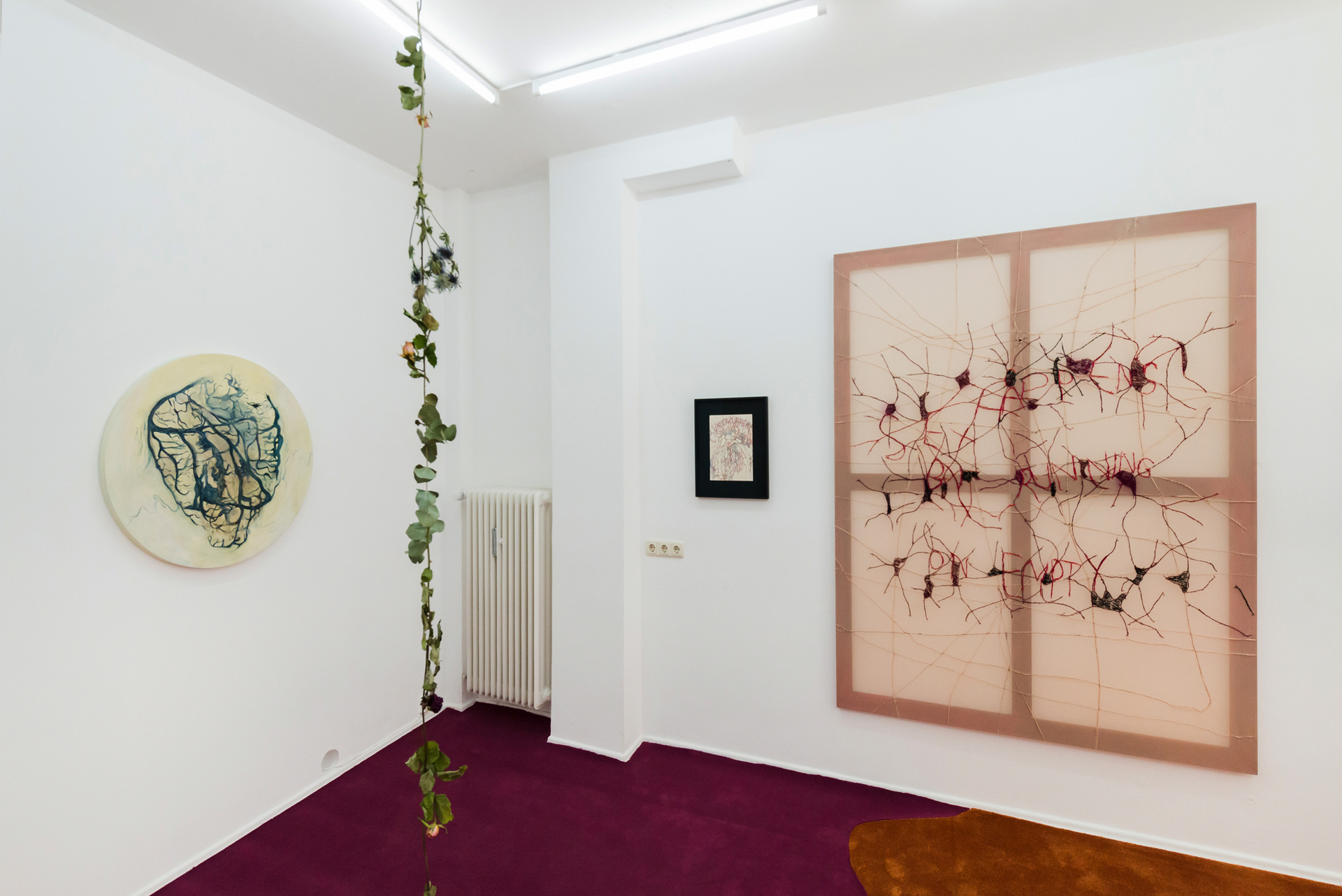 Leda Bourgogne, undercurrent – Curated by Aline Fieker & Marijana Schneider, 2019, exhibition view, Loggia, Munich | Courtesy the artist, Loggia & BQ, Berlin