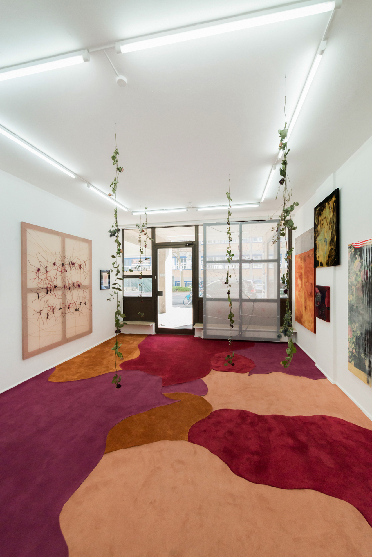 Leda Bourgogne, undercurrent – Curated by Aline Fieker & Marijana Schneider, 2019, exhibition view, Loggia, Munich | Courtesy the artist, Loggia & BQ, Berlin