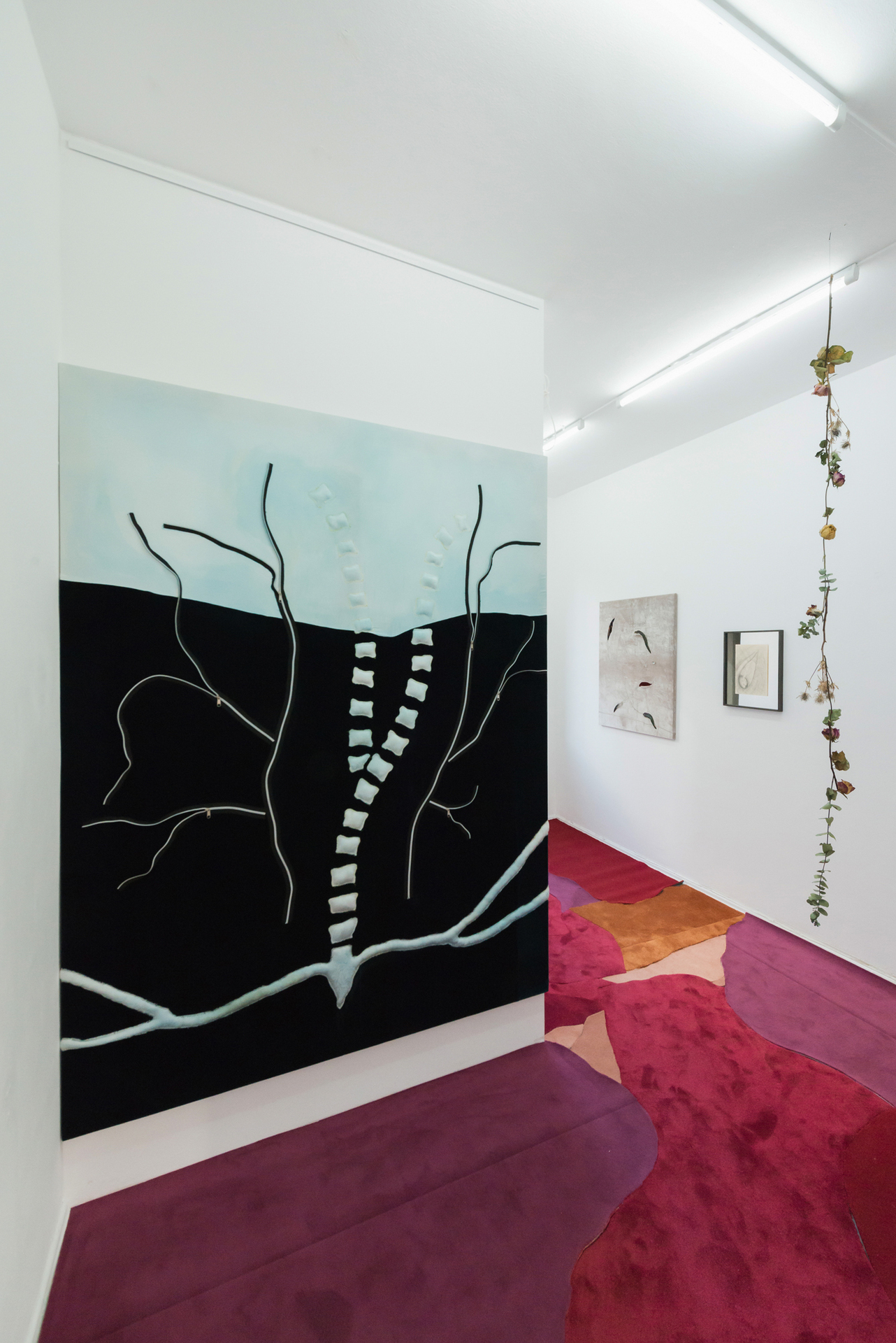 Leda Bourgogne, undercurrent – Curated by Aline Fieker & Marijana Schneider, 2019, exhibition view, Loggia, Munich | Courtesy the artist, Loggia & BQ, Berlin