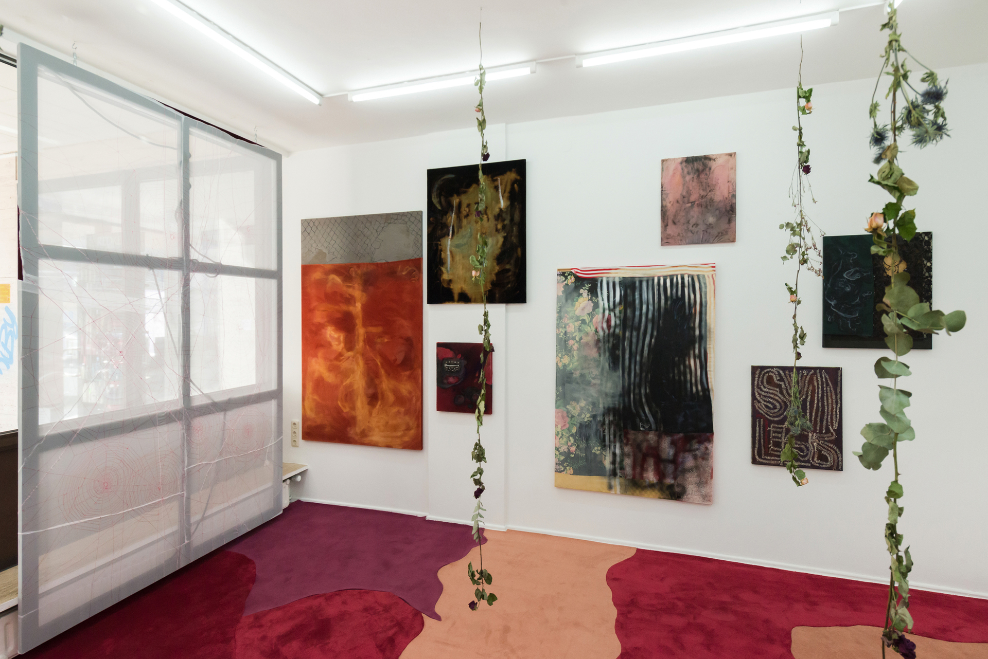 Leda Bourgogne, undercurrent – Curated by Aline Fieker & Marijana Schneider, 2019, exhibition view, Loggia, Munich | Courtesy the artist, Loggia & BQ, Berlin