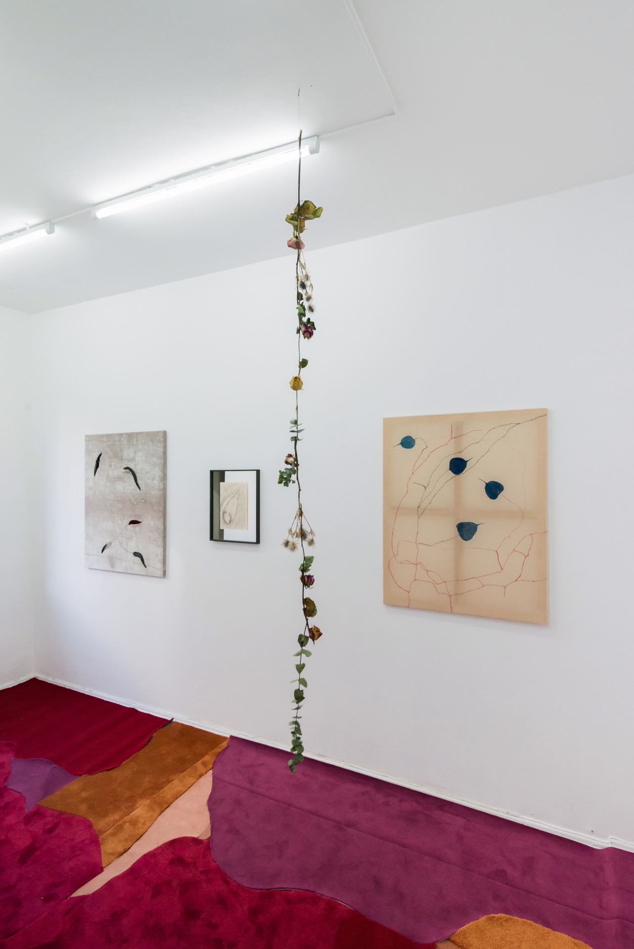Leda Bourgogne, undercurrent – Curated by Aline Fieker & Marijana Schneider, 2019, exhibition view, Loggia, Munich | Courtesy the artist, Loggia & BQ, Berlin
