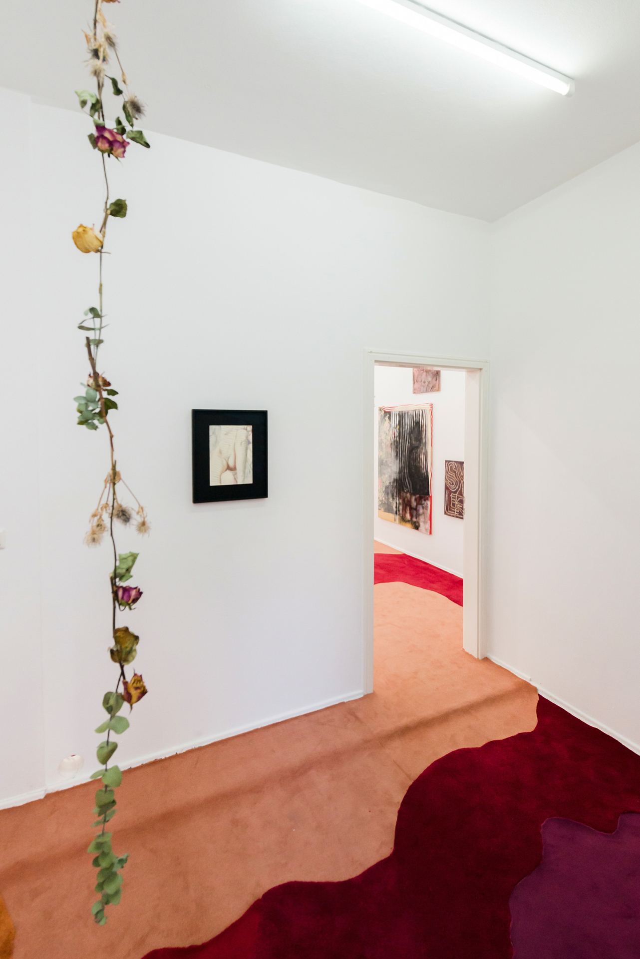 Leda Bourgogne, undercurrent – Curated by Aline Fieker & Marijana Schneider, 2019, exhibition view, Loggia, Munich | Courtesy the artist, Loggia & BQ, Berlin