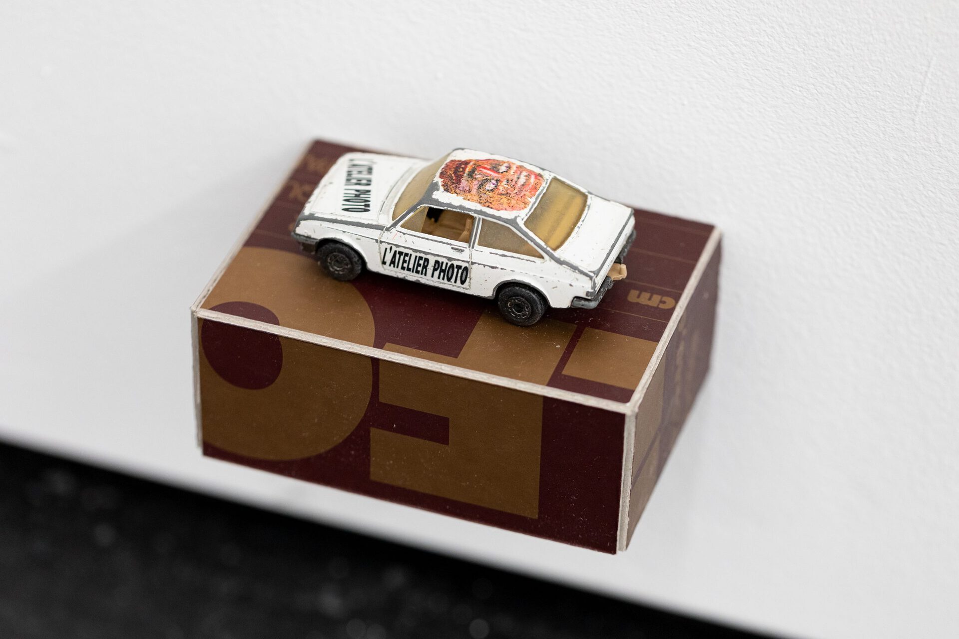 Jack Burton, Ilford Car, Model Ford Escort, transfers, Ilford box, 8 x 10 x 8 cm, 2022