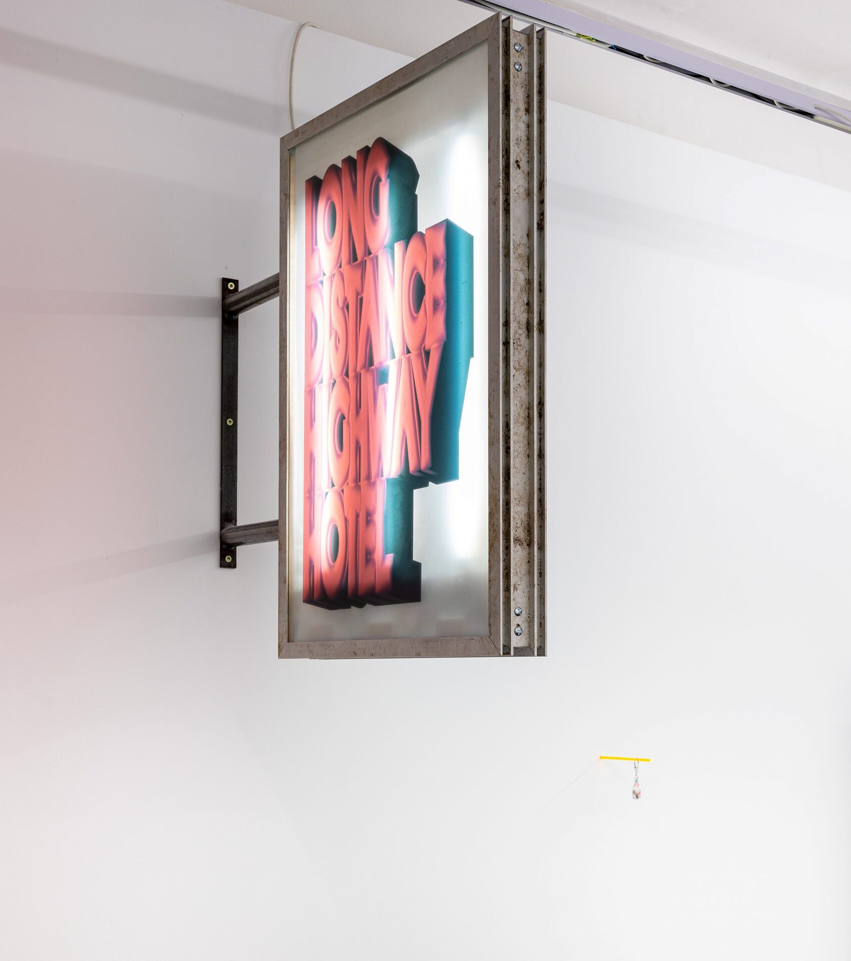 Jack Burton, Long Distance Highway Hotel, UV print lightbox, 83 x 83 x 8 cm, 2022