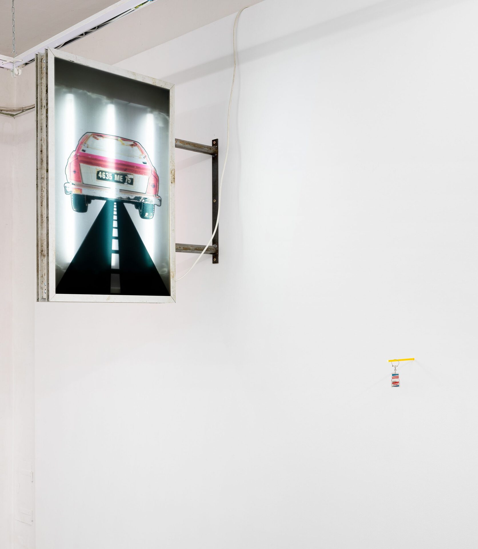 Jack Burton, Long Distance Highway Hotel, UV print lightbox, 83 x 83 x 8 cm, 2022