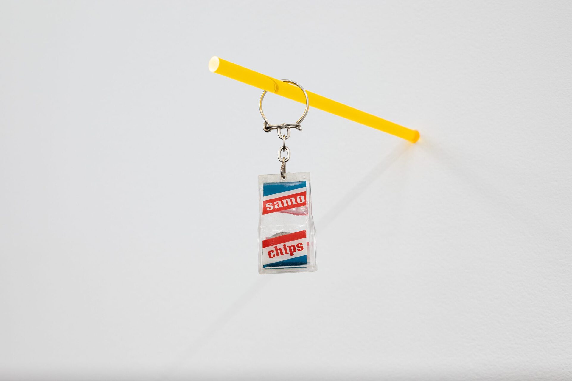 Jack Burton, Long Duration Keepsake, Two Roman coins contained within a keyring, live edge acrylic, 16 x 10 x 3 cm
, 2022