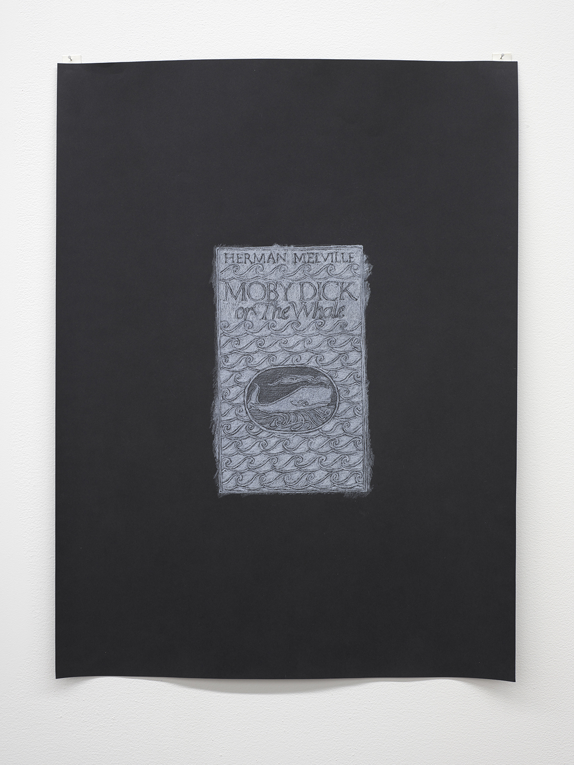Zack Rafuls, Moby Dick 2020 Colored pencil on hand-embossed paper 24 x 18 inches