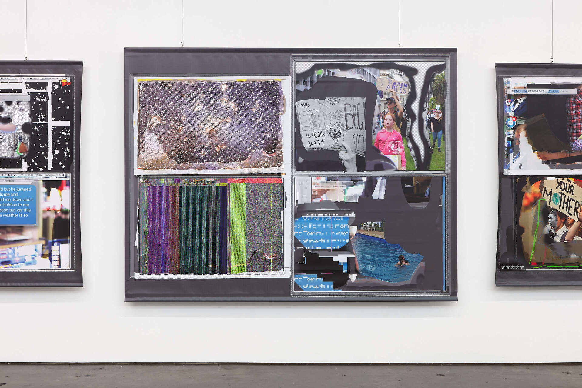 Eliza Hutchison, MUMMUMMUMUMMUMMUMMUM (2/4), 2021-22, Inkjet print on Vinyl, 198 x 260 cm