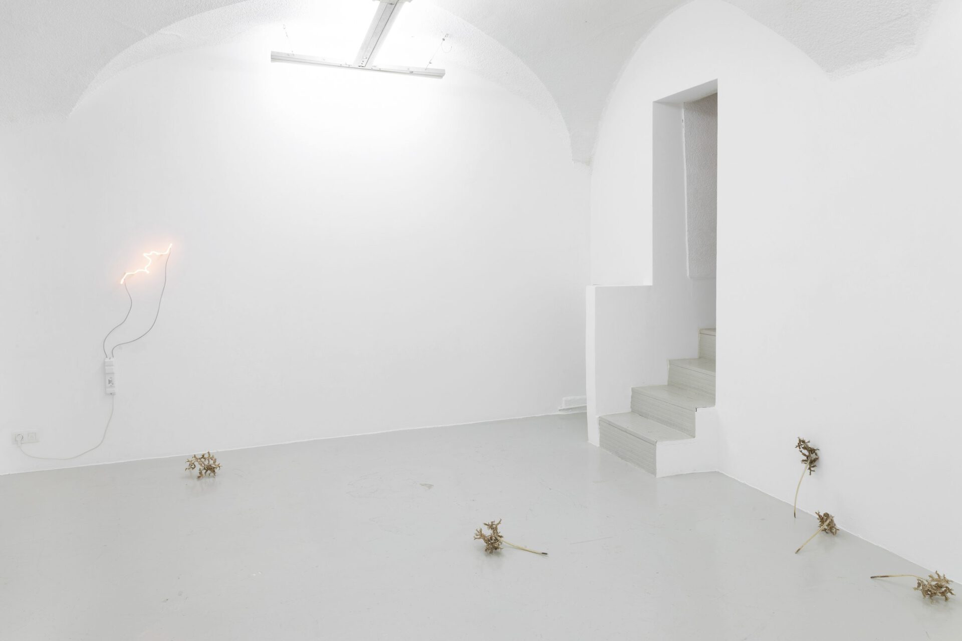 Exhibition view, « Two blue ones: each an eye and/or », Nat Bloch Gregersen, 2022. Courtesy of In extenso. Picture : Ludovic Combe.
