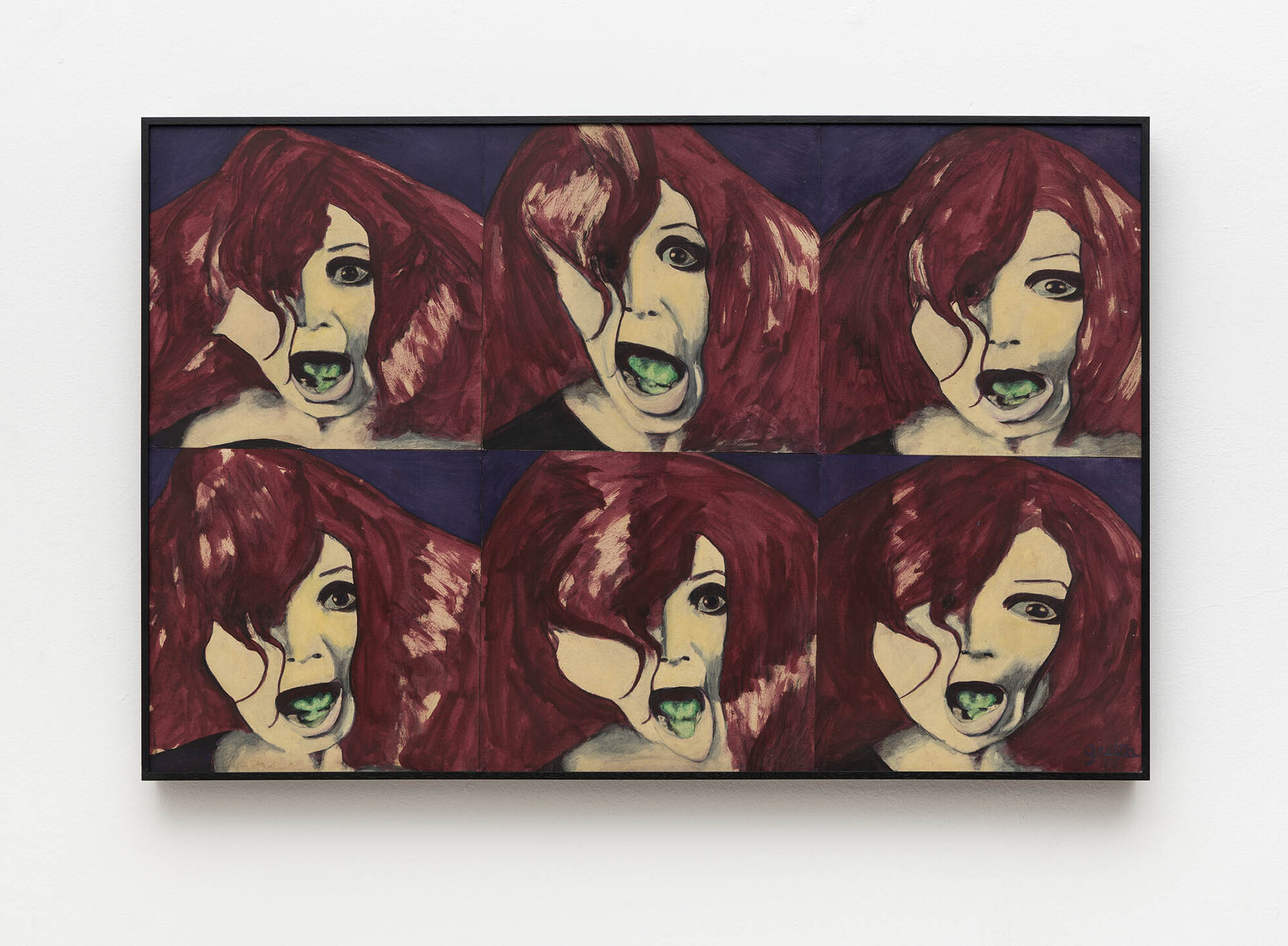Transformations XIII, 1977 Oil on paper and wood 67 x 103 cm