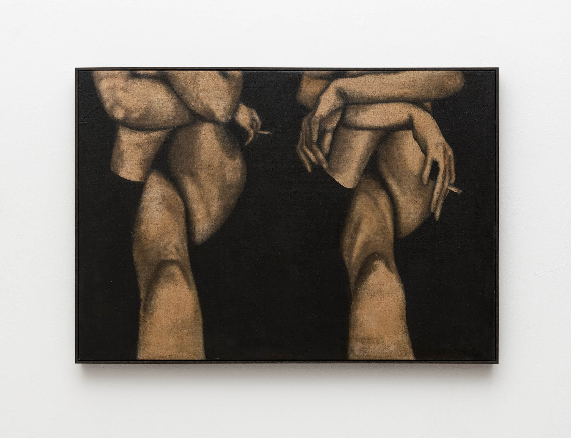 A woman’s diary II – parts I and II, 1977 Oil on canvas  70 x 100 cm