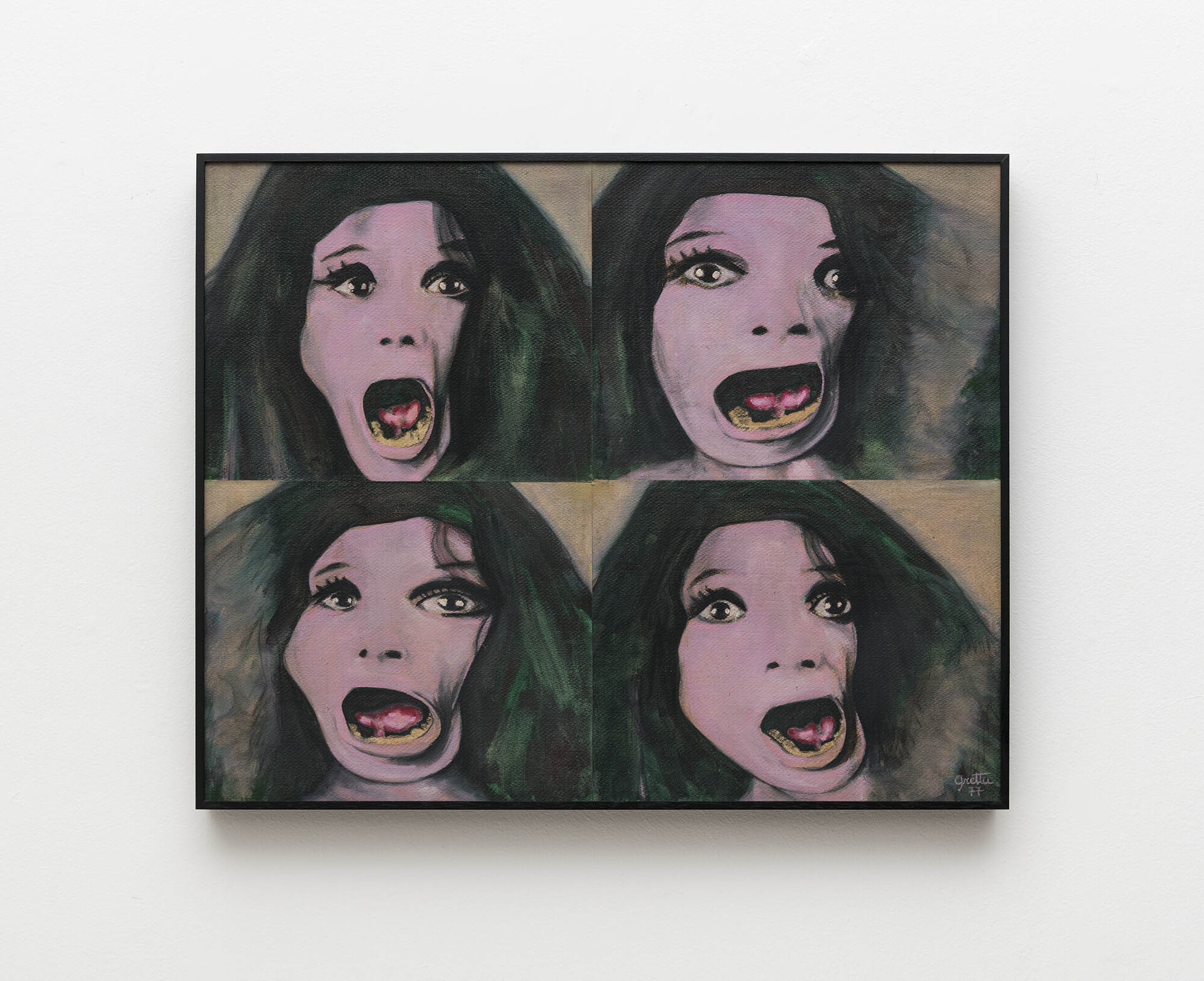 Transformations XI, 1977 Oil on paper and wood 61 x 76 cm