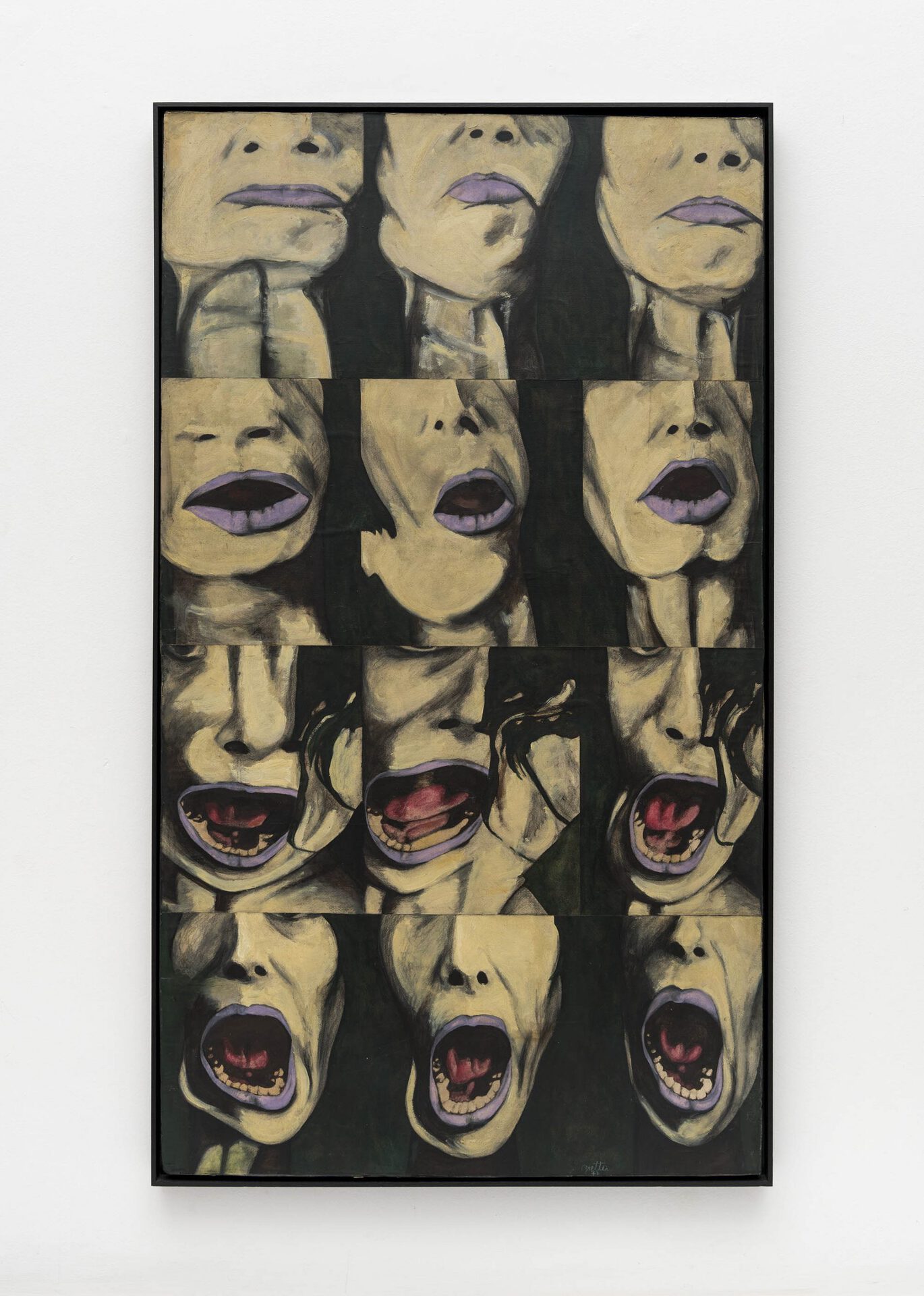 Transformations VIII, 1977 Oil on canvas and wood 140 x 80 cm