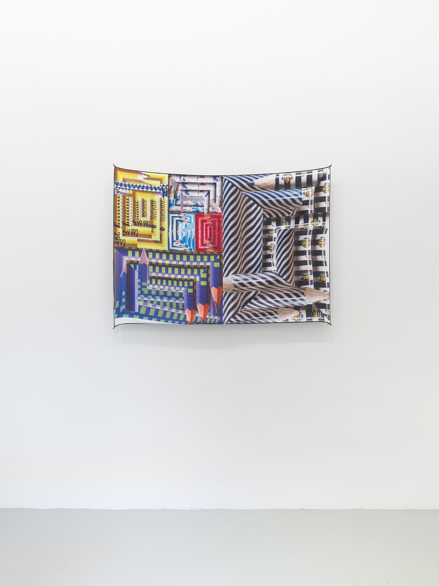 Sara MacKillop, Wallhanging 4, 2021, digital print on polysilk, 84,1 x 118,9 cm (DIN A0)