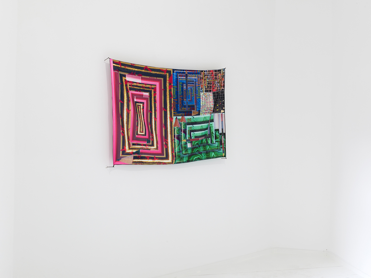 Sara MacKillop, Wallhanging 3, 2022, digital print on polysilk, 84,1 x 118,9 cm (DIN A0)