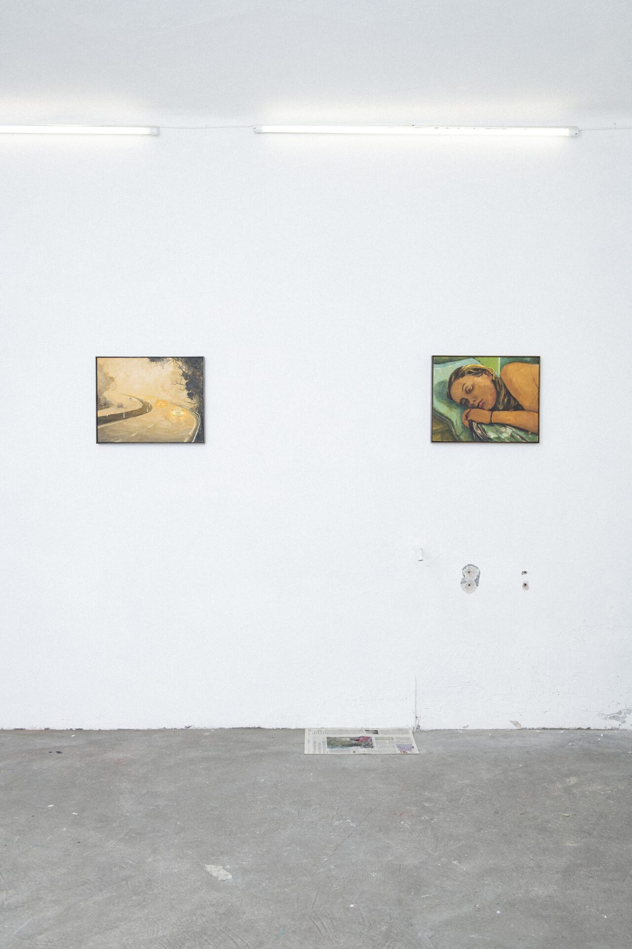 Robert Brambora, Outro, 2022, exhibition view, Sans titre (2016), Milan