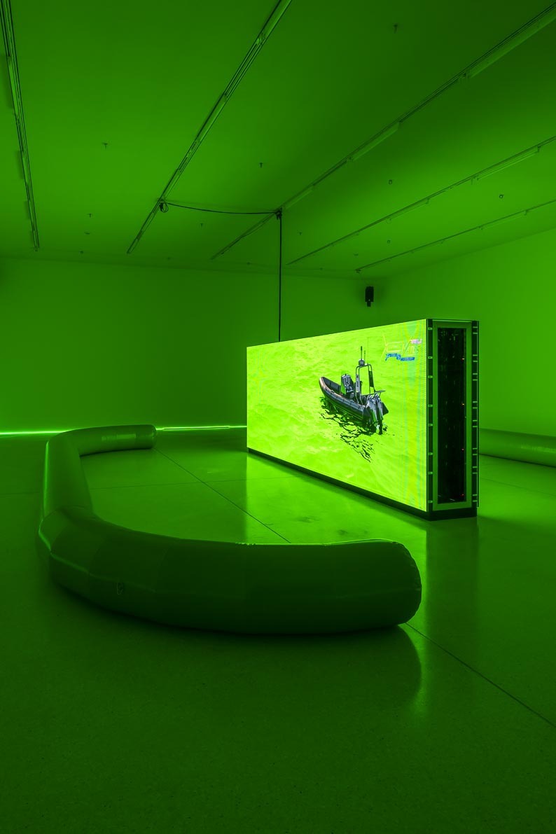View of Sara Sadik: Ultimate Vatos. Force & Honneur, Westfälischer Kunstverein, Münster, Germany, 2022. Courtesy of the artist and Galerie Crèvecoeur, commissioned by Westfälischer Kunstverein / © Photo: Thorsten Arendt