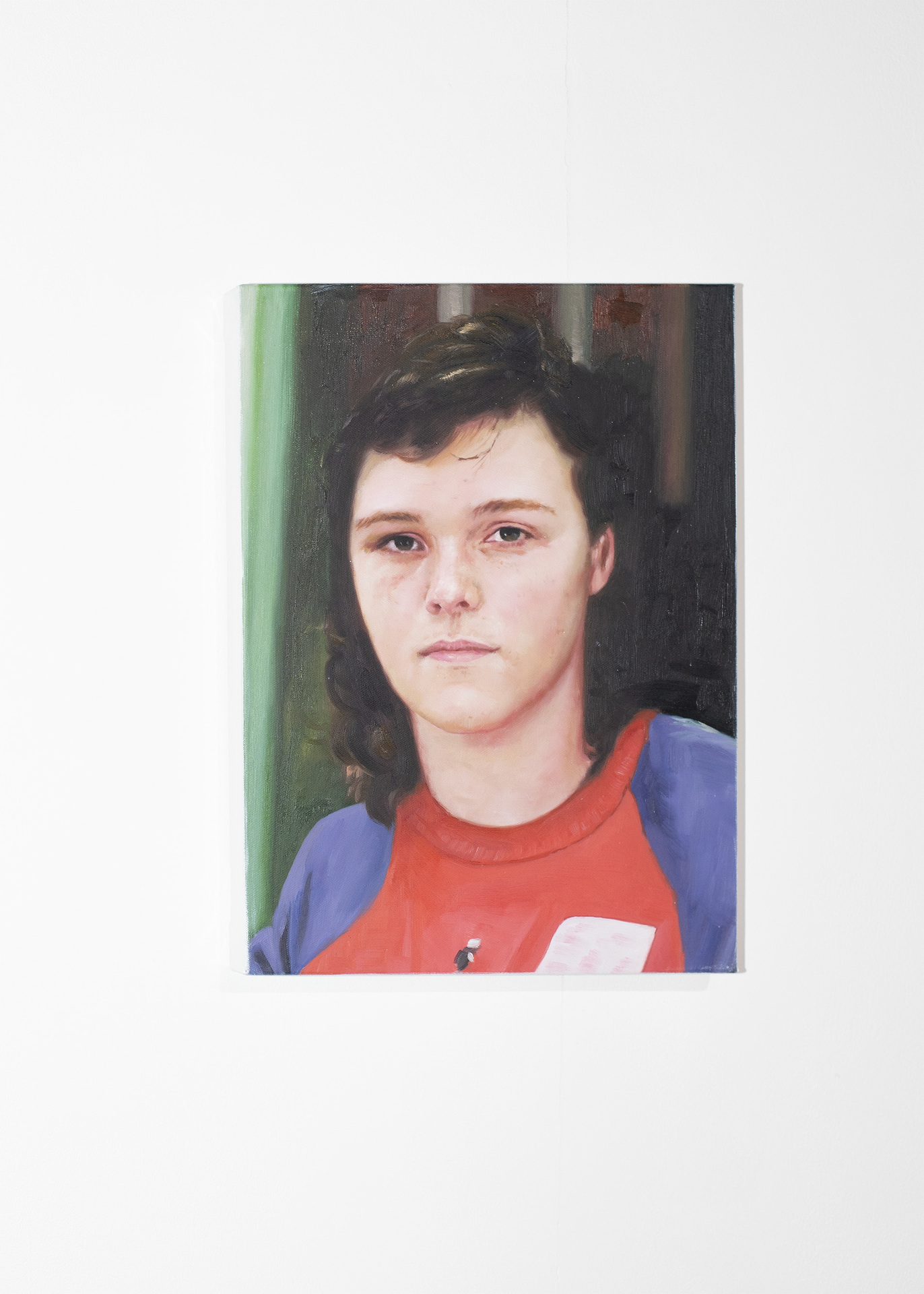 2002; Ian Huntley as David Beckham, 2021 35cmx45cm Oil on expensive European canvas