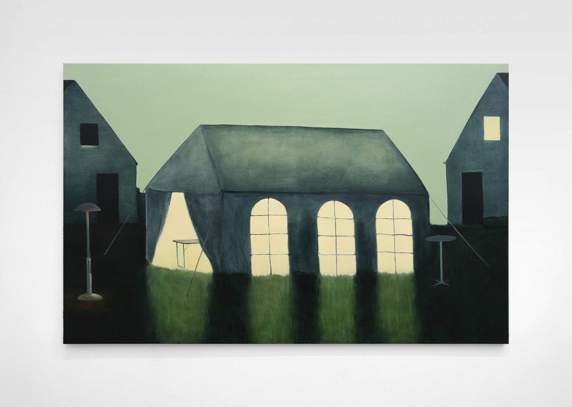 Simon Modersohn, Garnitur, 2022, Oil on canvas, 100 x 160 cm, 39 3/8 x 63 in