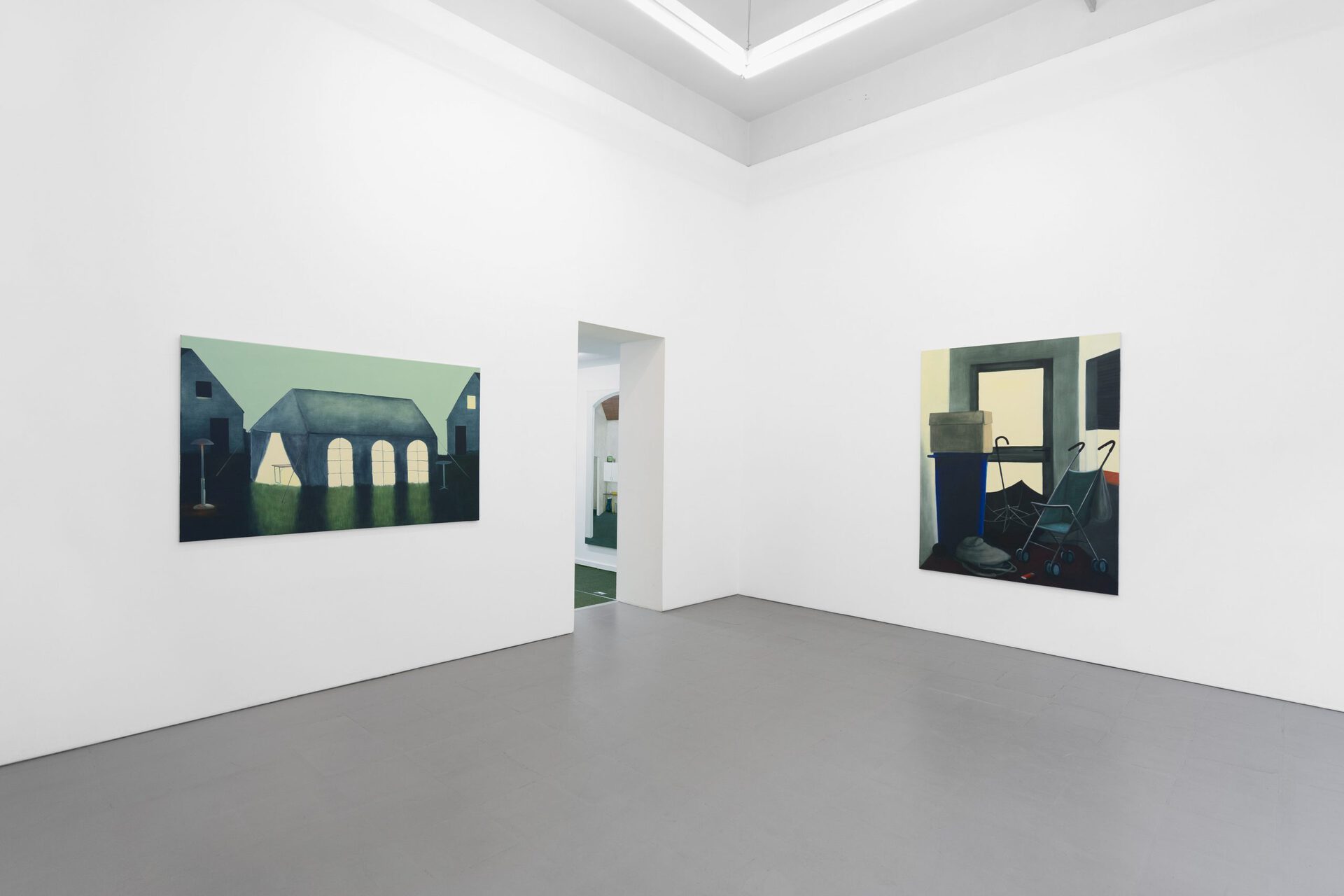 Installation view: Simon Modersohn, Versprochen, 2022