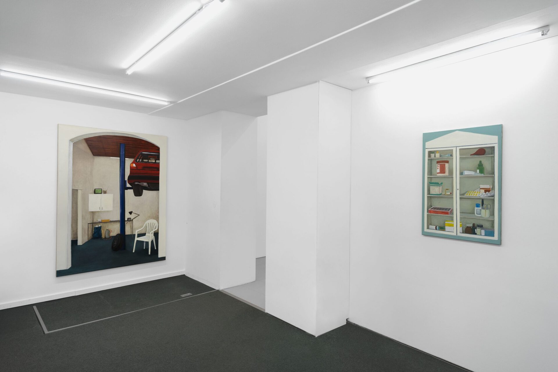 Installation view: Simon Modersohn, Versprochen, 2022