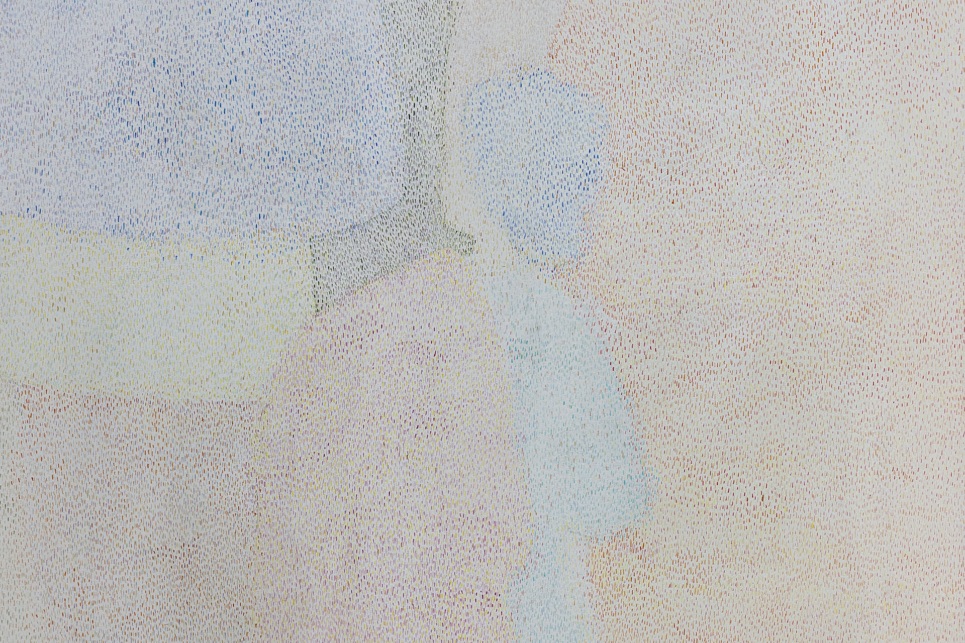 Annaliisa Krage, Imagined picture, 2022, Watercolour on canvas, 80 x 200 cm, detail