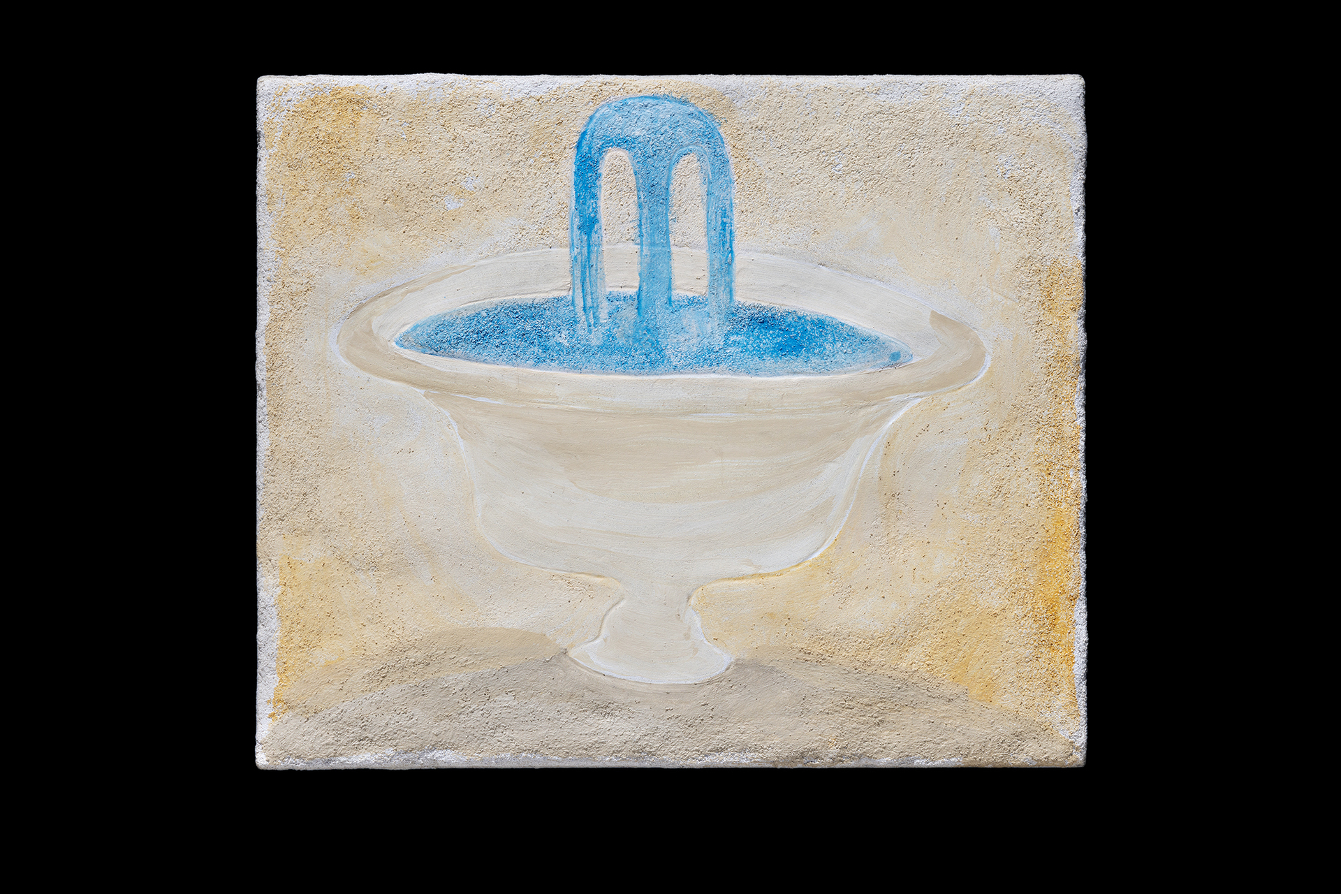 Annaliisa Krage, Untitled (A day’s work), 2022, Fresco on plaster, 30 x 25 cm
