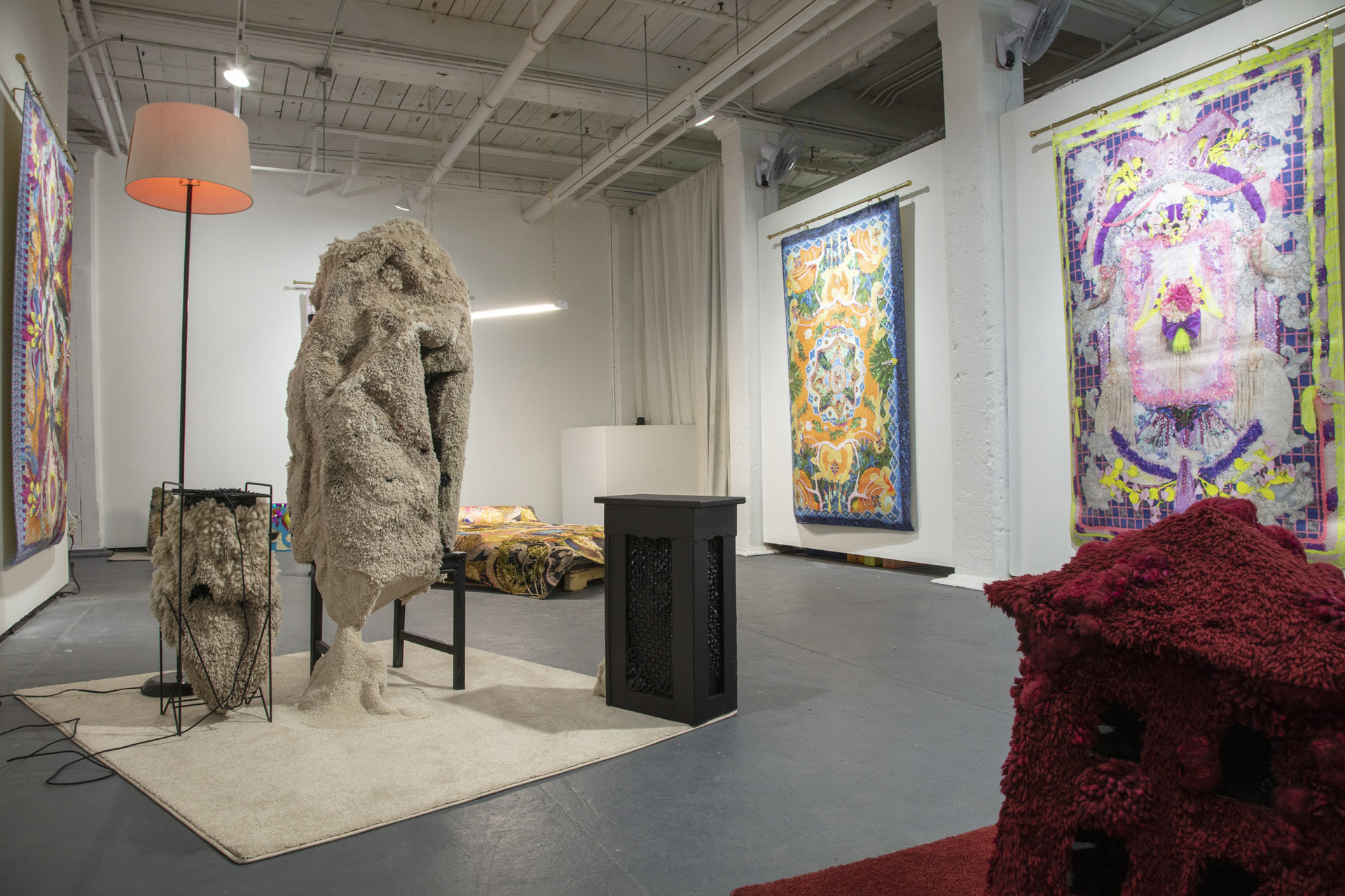 Kat Ryals and Kate Stone, Swallowed into the Soft Underbelly (Installation View), 2022