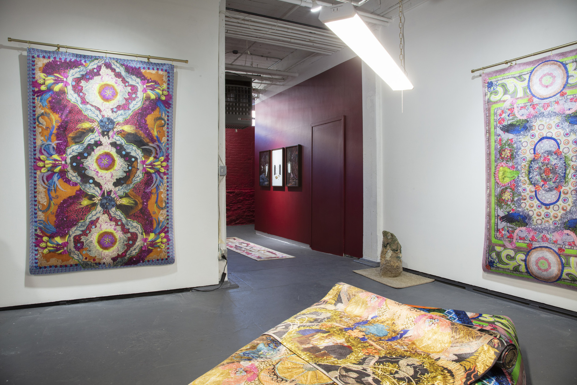 Kat Ryals and Kate Stone, Swallowed into the Soft Underbelly (Installation View), 2022