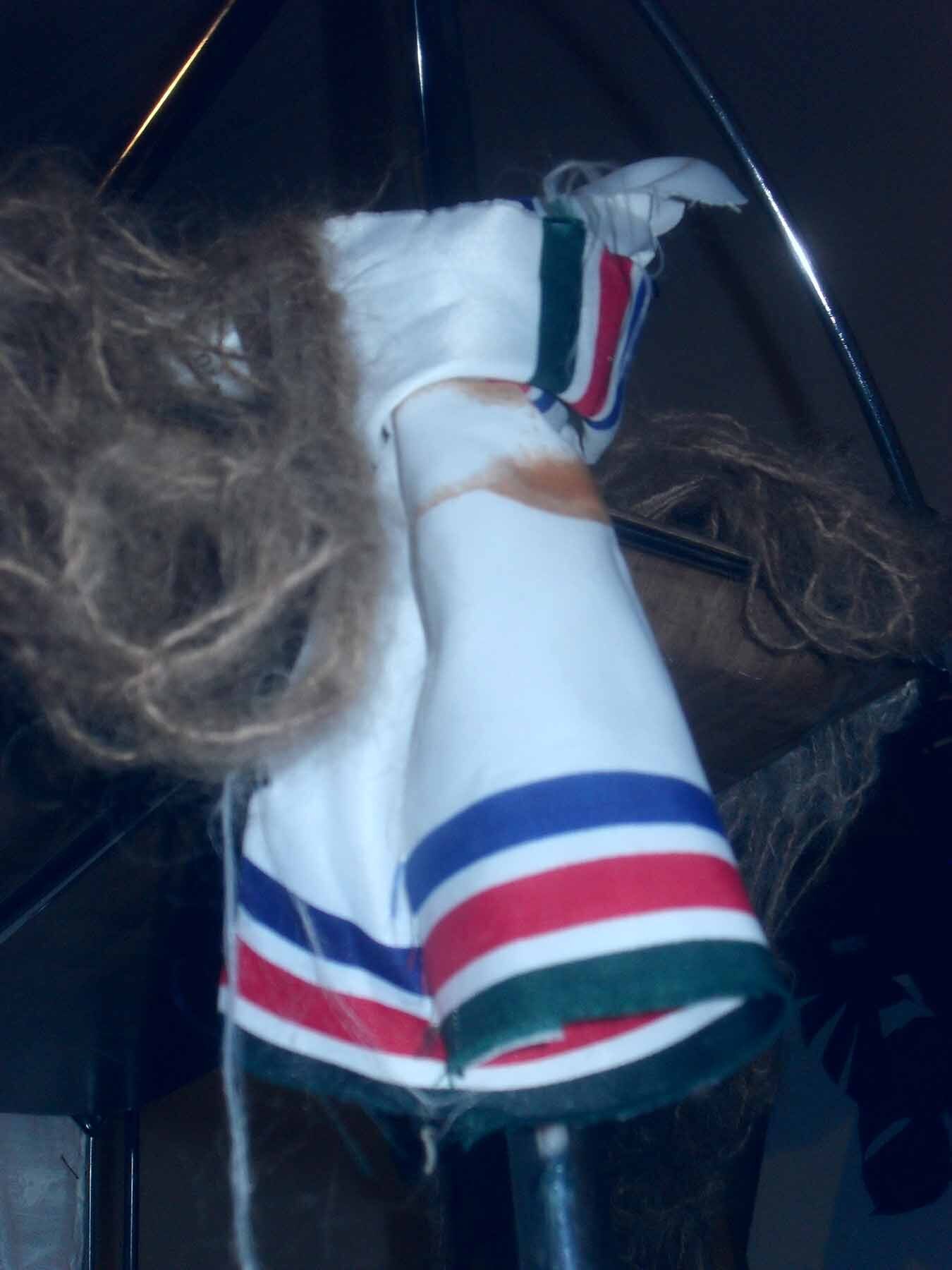 Polyhedron servant (detail), 2022, outfit by Polyhedron, serving table