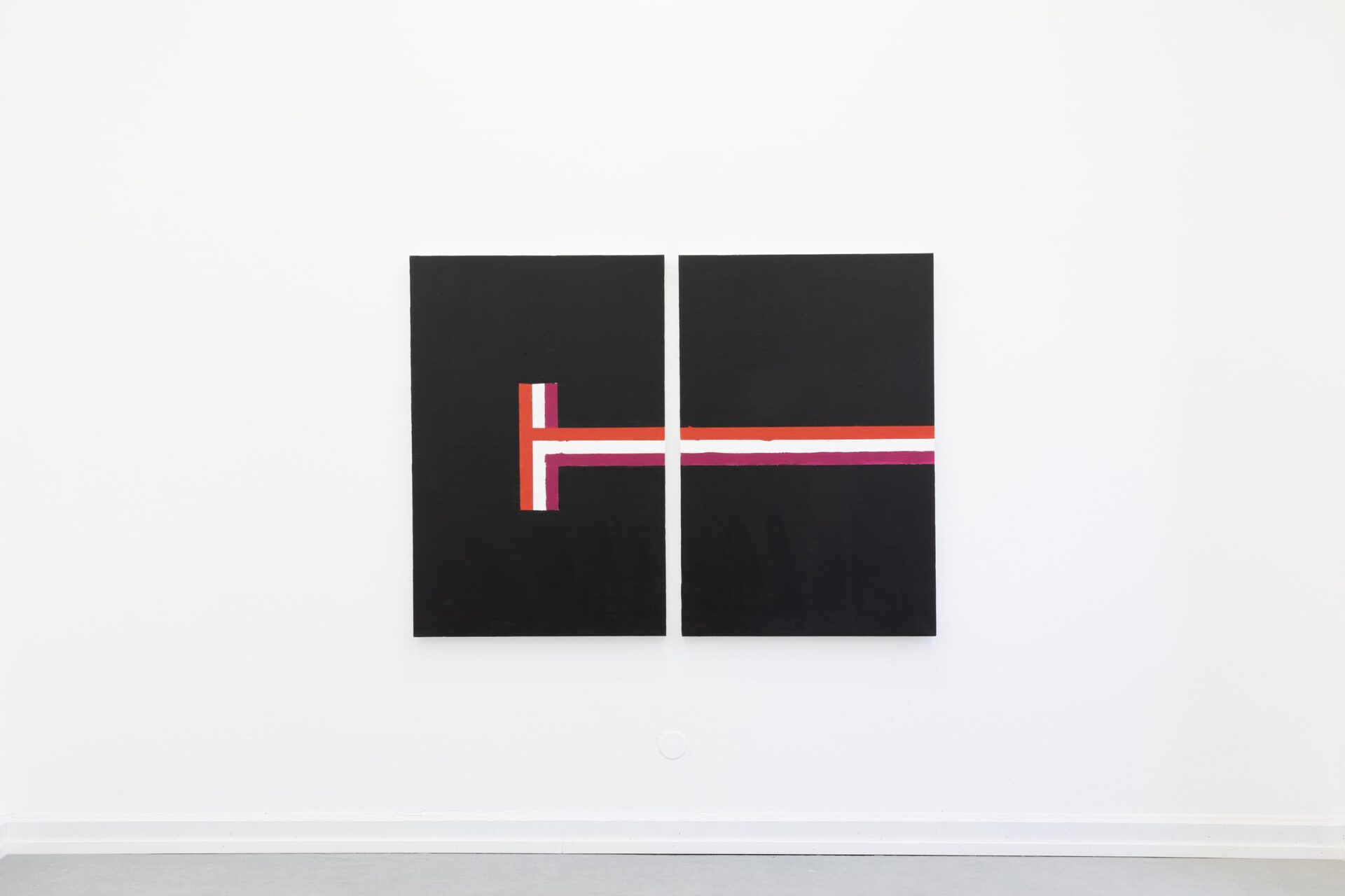 Lukas Weithas, 210 &amp; 211, 2021, acrylic on canvas, each 120x80cm