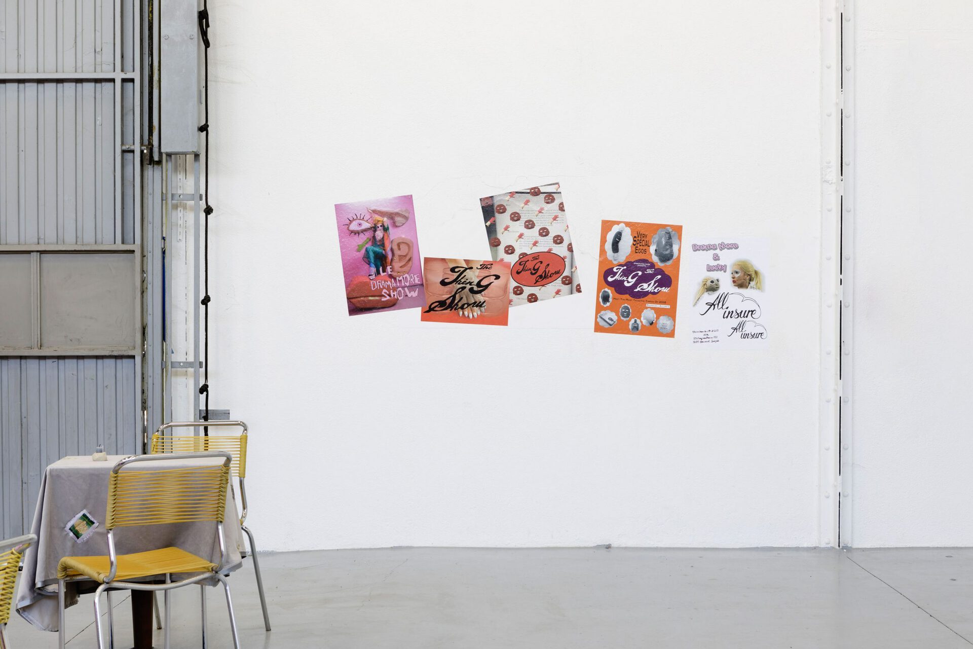 08 - Anouchka Oler Nussbaum - Exhibition view - Series of posters made for former performances.