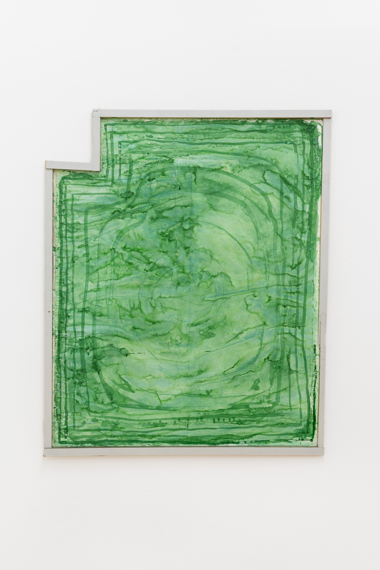 Tillmann Terbuyken, Ohne Titel, 2017, ink on paper, wooden frame, 135 x 110 cm, Unique