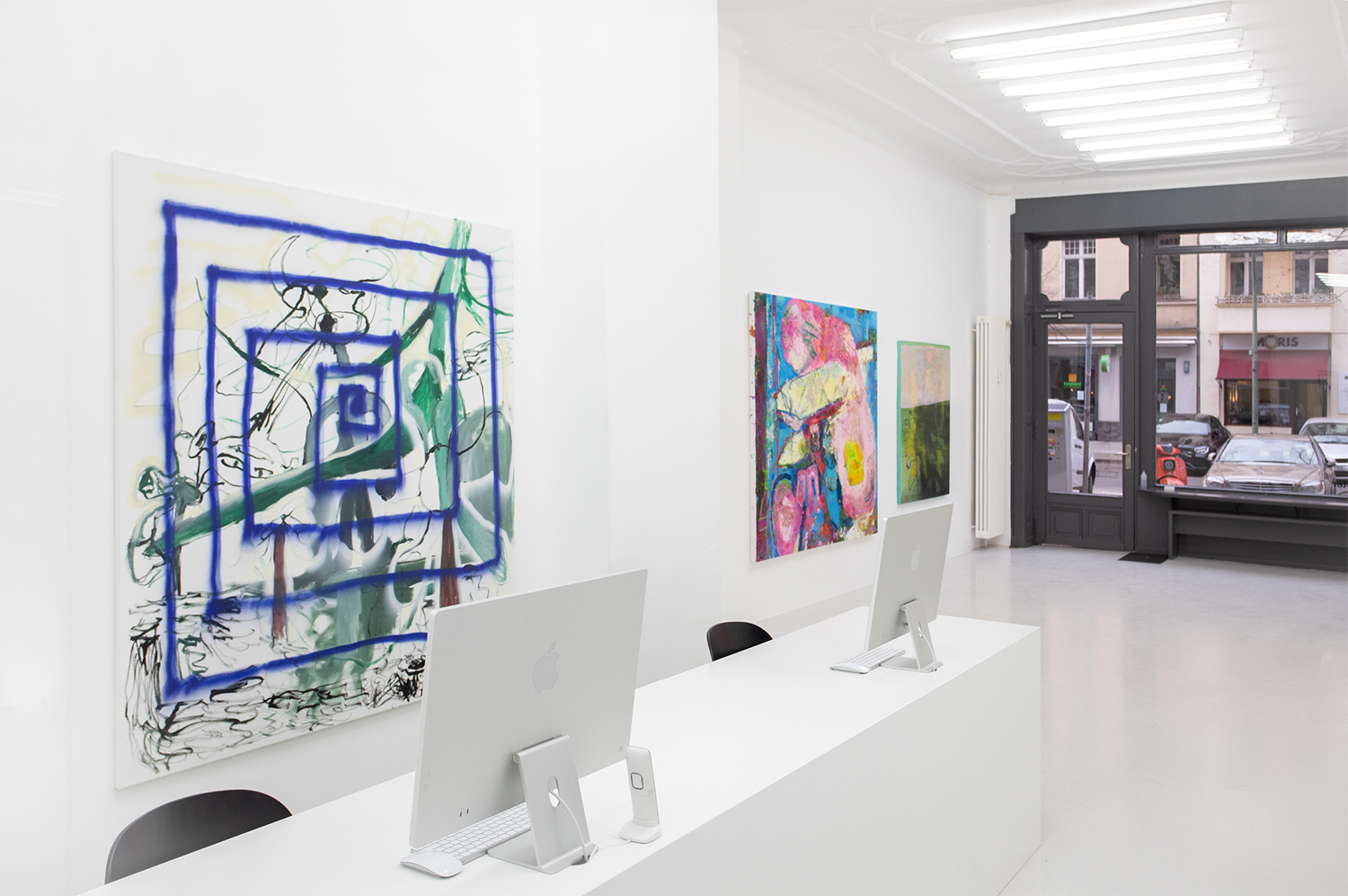 Wolfgang Günther  Untitled (Reize Series)  2021  acrylic, spray paint on canvas  150 x 280 cm