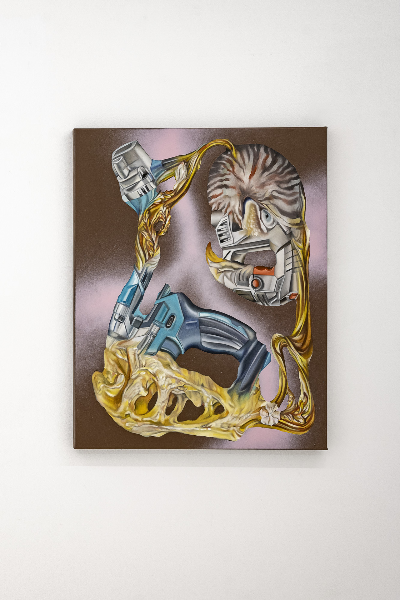 Botond Keresztesi,“Overthinking reality 2”, 2022, acrylic and oil on canvas, 90x70cm