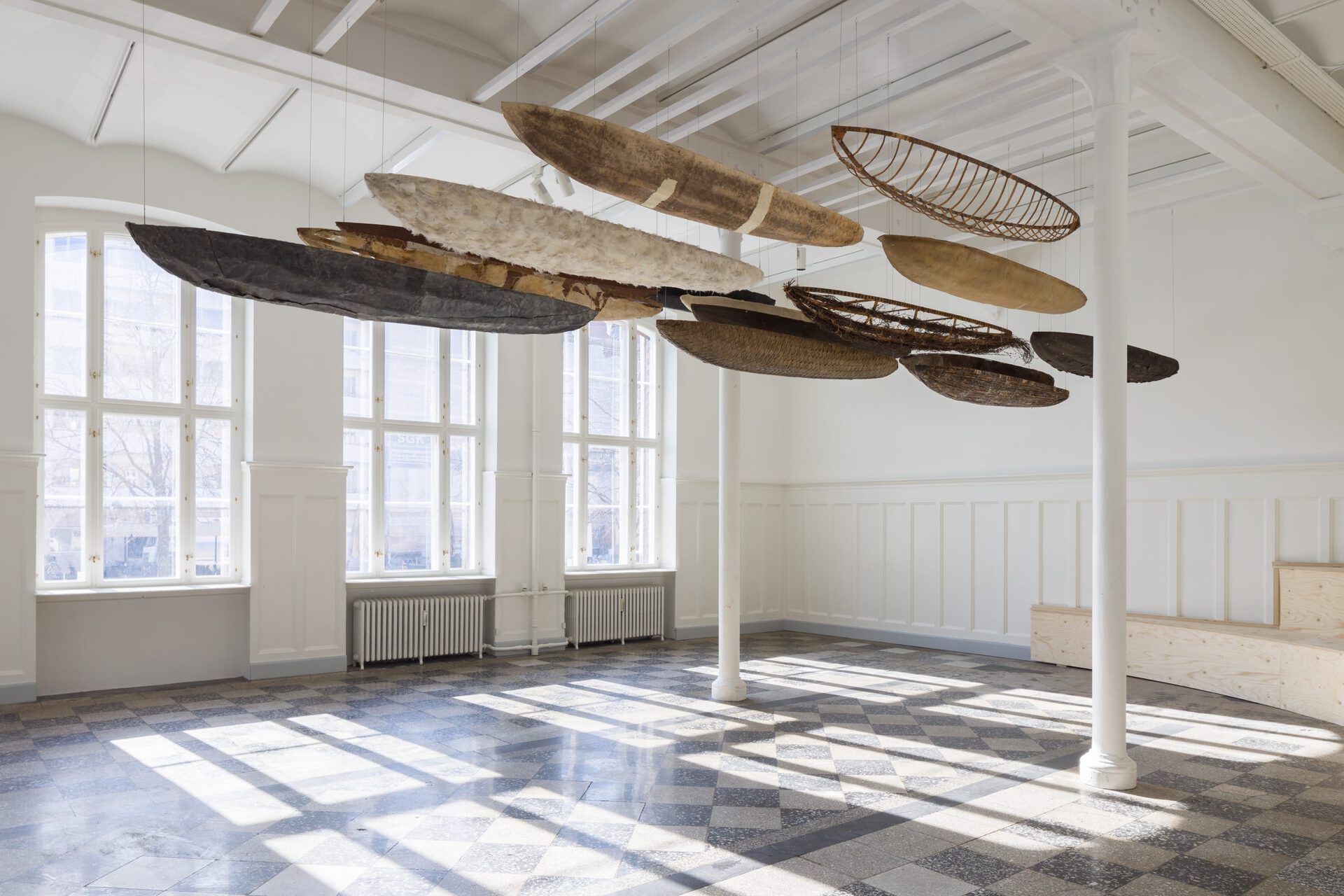 Annette Holdensen, Boats, 1994, Variable dimensions, mixed media
